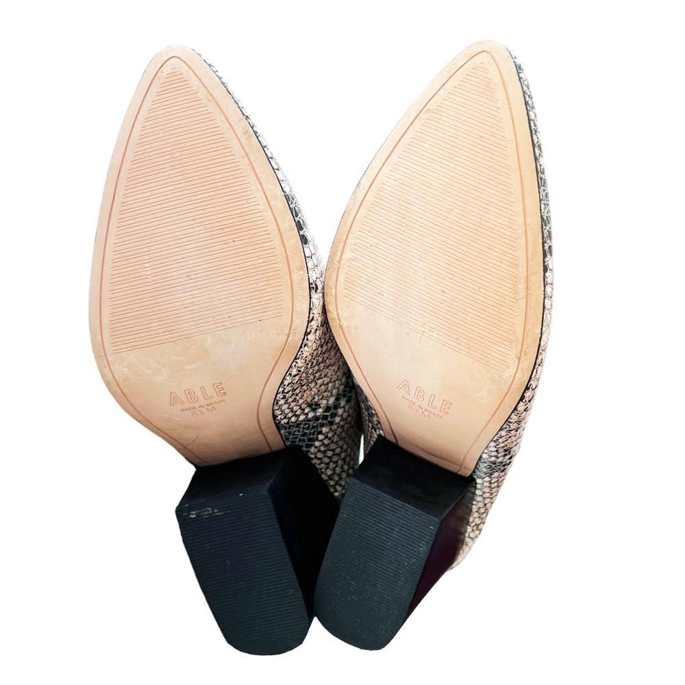ABLE Rojas Snake/Python Heeled Mule | 8.5 - Picture 9 of 10